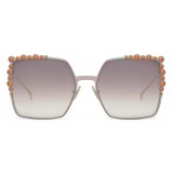 Fendi - Can Eye - SS 2017 Bicolor Light Square Oversize Sunglasses - Sunglasses - Fendi Eyewear