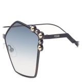 Fendi - Can Eye - Blue Pentagonal Oversize Sunglasses - Sunglasses - Fendi Eyewear