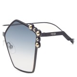 Fendi - Can Eye - Occhiali da Sole Pentagonale Oversize Blu - Occhiali da Sole - Fendi Eyewear