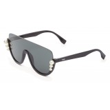 Fendi - Ribbons and Pearls - Black Mask Oversize Sunglasses - Sunglasses - Fendi Eyewear