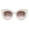 Fendi - F is Fendi - White and Brown Cat Eye Sunglasses - Sunglasses - Fendi Eyewear