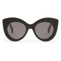 Fendi - F is Fendi - Occhiali da Sole Cat Eye Nero e Marrone - Occhiali da Sole - Fendi Eyewear