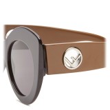 Fendi - F is Fendi - Black and Brown Cat Eye Sunglasses - Sunglasses - Fendi Eyewear