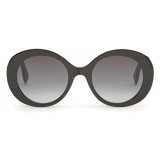 Fendi - Peeakaboo - Black Round Sunglasses - Sunglasses - Fendi Eyewear