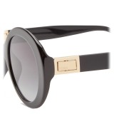 Fendi - Peeakaboo - Black Round Sunglasses - Sunglasses - Fendi Eyewear