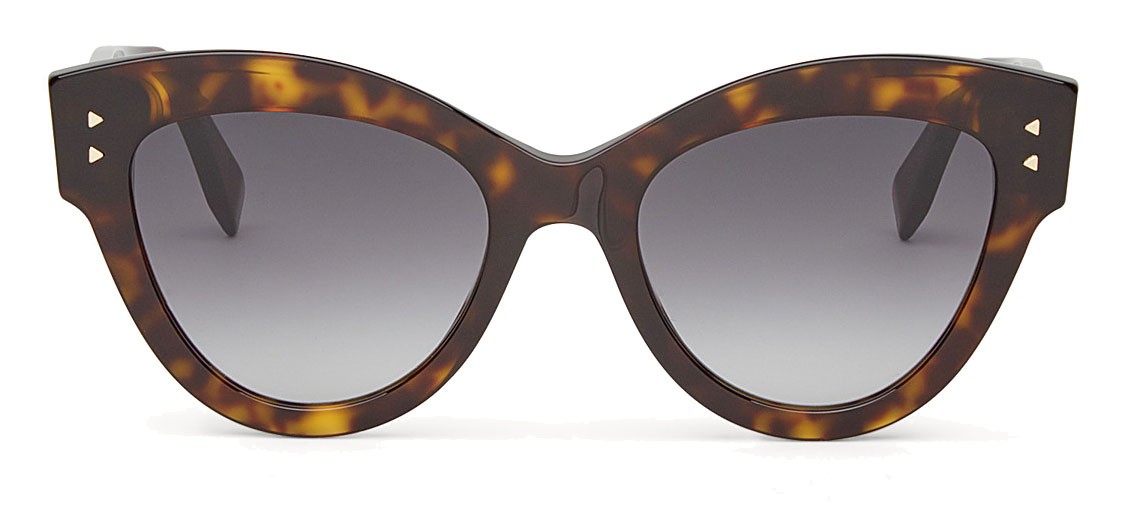 Fendi - F is Fendi - Havana FF Cat Eye Sunglasses - Sunglasses - Fendi  Eyewear - Avvenice