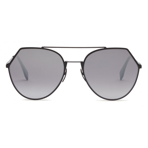 Fendi - Eyeline - Black Rounded Sunglasses - Sunglasses - Fendi Eyewear
