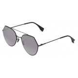 Fendi - Eyeline - Black Rounded Sunglasses - Sunglasses - Fendi Eyewear