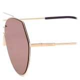 Fendi - Eyeline - Gold Rounded Sunglasses - Sunglasses - Fendi Eyewear