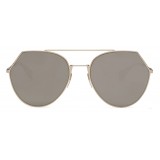 Fendi - Eyeline - Soft Gold Rounded Sunglasses - Sunglasses - Fendi Eyewear