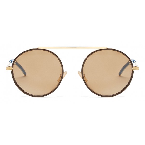 Fendi - Everyday - Gold Rounded Sunglasses - Sunglasses - Fendi Eyewear