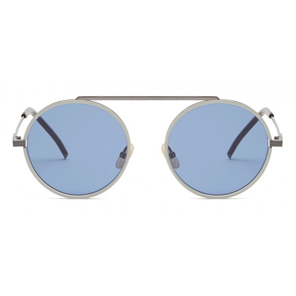 Fendi - Everyday - Ruthenium Rounded Sunglasses - Sunglasses - Fendi Eyewear