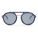 Fendi - Fantastic - Occhiali da Sole Rotondi Aviator Sfilata FW17-18 Blu - Occhiali da Sole - Fendi Eyewear