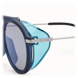 Fendi - Fantastic - Blue Round Aviator Sunglasses Fashion Show FW17-18 - Sunglasses - Fendi Eyewear