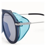 Fendi - Fantastic - Occhiali da Sole Rotondi Aviator Sfilata FW17-18 Blu - Occhiali da Sole - Fendi Eyewear