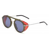 Fendi - Fantastic - Occhiali da Sole Rotondi Aviator Sfilata FW17-18 Verdi - Occhiali da Sole - Fendi Eyewear