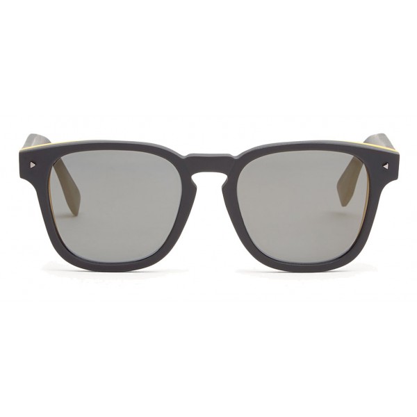 fendi clear grey square sunglasses