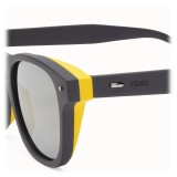 Fendi - I See You - Occhiali da Sole Squadrati Grigio - Occhiali da Sole - Fendi Eyewear