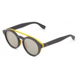 Fendi - I See You - Grey Asian Fit Round Sunglasses - Sunglasses - Fendi Eyewear