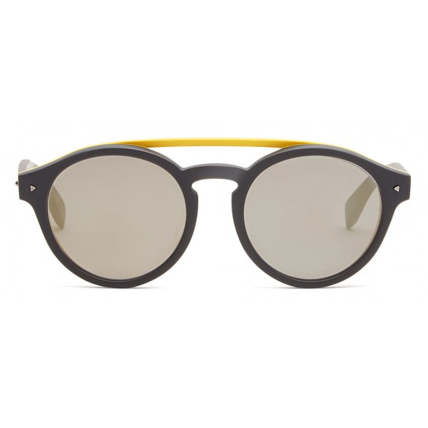 Fendi - I See You - Grey Asian Fit Round Sunglasses - Sunglasses - Fendi Eyewear
