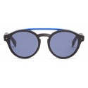 Fendi - I See You - Black Asian Fit Round Sunglasses - Sunglasses - Fendi Eyewear