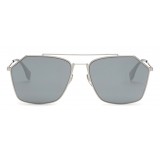 Fendi - Eyeline - Ruthenium Asian Fit Square Sunglasses - Sunglasses - Fendi Eyewear