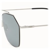 Fendi - Eyeline - Ruthenium Asian Fit Square Sunglasses - Sunglasses - Fendi Eyewear