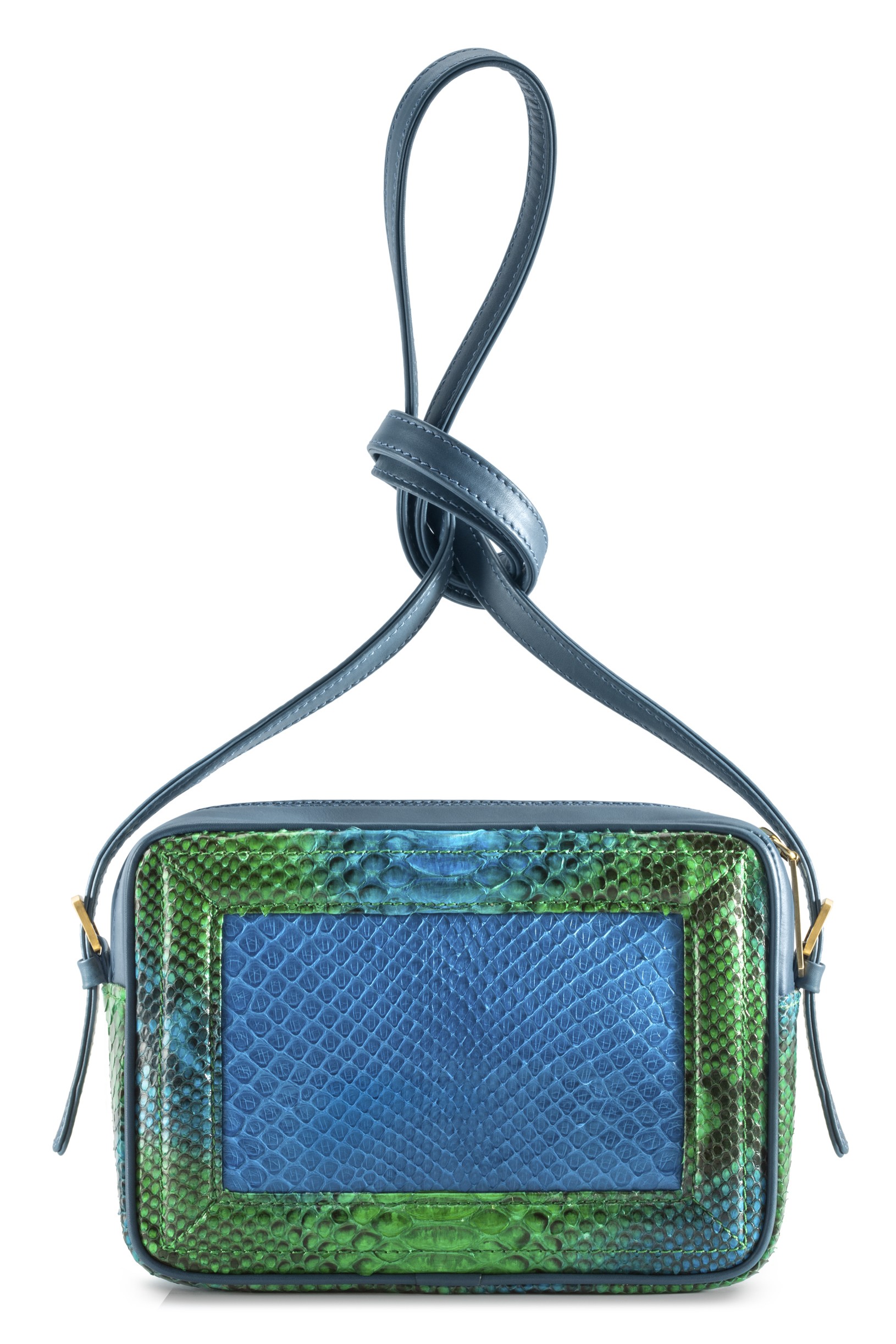 blue green purse