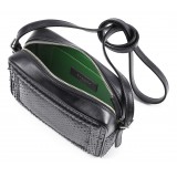 Aleksandra Badura - Camera Bag - Python & Calfskin Mini Bag - Black - Luxury High Quality Leather Bag