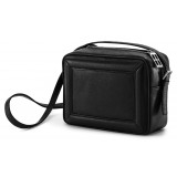 Aleksandra Badura - Camera Bag - Goatskin Mini Bag - Black - Luxury High Quality Leather Bag