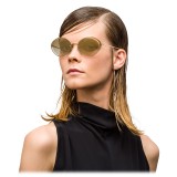 Prada - Prada Collection - Gold Oval Sunglasses - Prada Collection - Sunglasses - Prada Eyewear