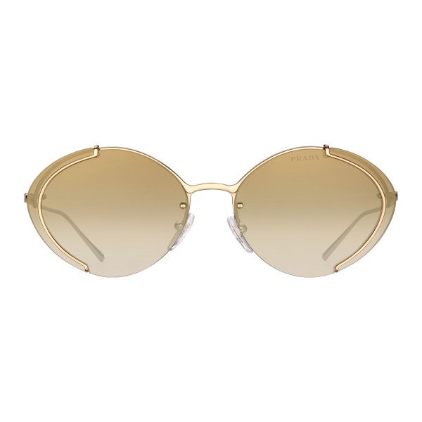 Prada - Prada Collection - Gold Oval Sunglasses - Prada Collection - Sunglasses - Prada Eyewear