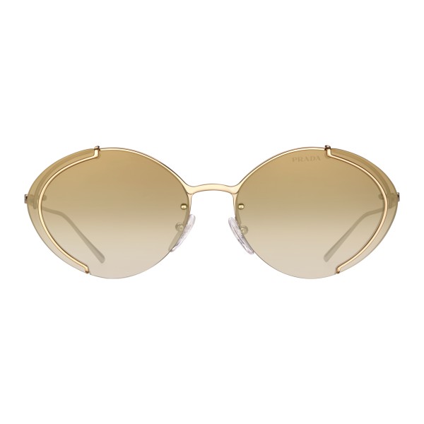 Prada - Prada Collection - Occhiali Ovali Oro - Prada Collection - Occhiali da Sole - Prada Eyewear