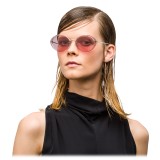 Prada - Prada Collection - Occhiali Ovali Argento - Prada Collection - Occhiali da Sole - Prada Eyewear