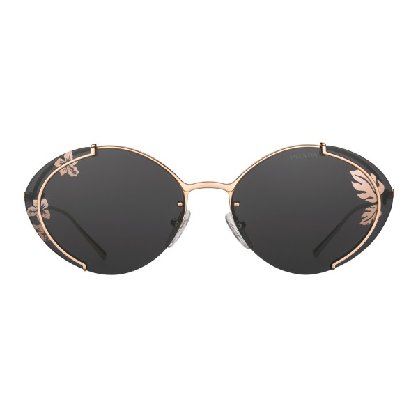 Prada - Prada Collection - Rose Gold Oval Sunglasses - Prada Collection - Sunglasses - Prada Eyewear