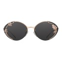 Prada - Prada Collection - Rose Gold Oval Sunglasses - Prada Collection - Sunglasses - Prada Eyewear