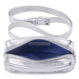 Aleksandra Badura - Camera Belt Bag - Python & Goatskin Belt Bag - Silver - Luxury High Quality Leather Bag