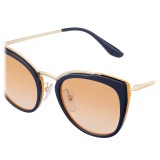 Prada - Prada Collection - Black and Soleil Round Cat Eye Sunglasses - Prada Collection - Sunglasses - Prada Eyewear