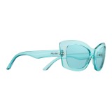 Prada - Prada Postcard - Fluo Blue Cat Eye Sunglasses - Prada Postcard Collection - Sunglasses - Prada Eyewear