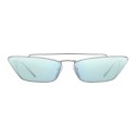 Prada - Prada Ultravox - Silver Cat Eye Sunglasses - Prada Ultravox Collection - Sunglasses - Prada Eyewear