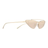 Prada - Prada Ultravox - Pale Gold Cat Eye Triangle Sunglasses - Prada Ultravox Collection - Sunglasses - Prada Eyewear