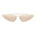 Prada - Prada Ultravox - Pale Gold Cat Eye Triangle Sunglasses - Prada Ultravox Collection - Sunglasses - Prada Eyewear