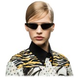 Prada - Prada Ultravox - Black Silver Cat Eye Triangle Sunglasses - Prada Ultravox Collection - Sunglasses - Prada Eyewear