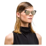 Prada - Prada Collection - Steel and Black Cat Eye Sunglasses - Prada Collection - Sunglasses - Prada Eyewear