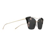 Prada - Prada Collection - Black and Gold Cat Eye Sunglasses - Prada Collection - Sunglasses - Prada Eyewear