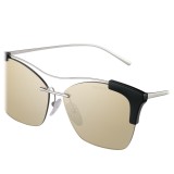 Prada - Prada Collection - Steel and Black Cat Eye Sunglasses - Prada Collection - Sunglasses - Prada Eyewear