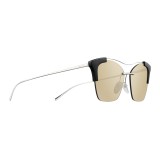 Prada - Prada Collection - Steel and Black Cat Eye Sunglasses - Prada Collection - Sunglasses - Prada Eyewear