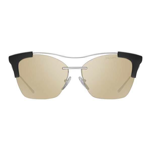 Prada - Prada Collection - Steel and Black Cat Eye Sunglasses - Prada Collection - Sunglasses - Prada Eyewear