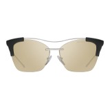 Prada - Prada Collection - Steel and Black Cat Eye Sunglasses - Prada Collection - Sunglasses - Prada Eyewear