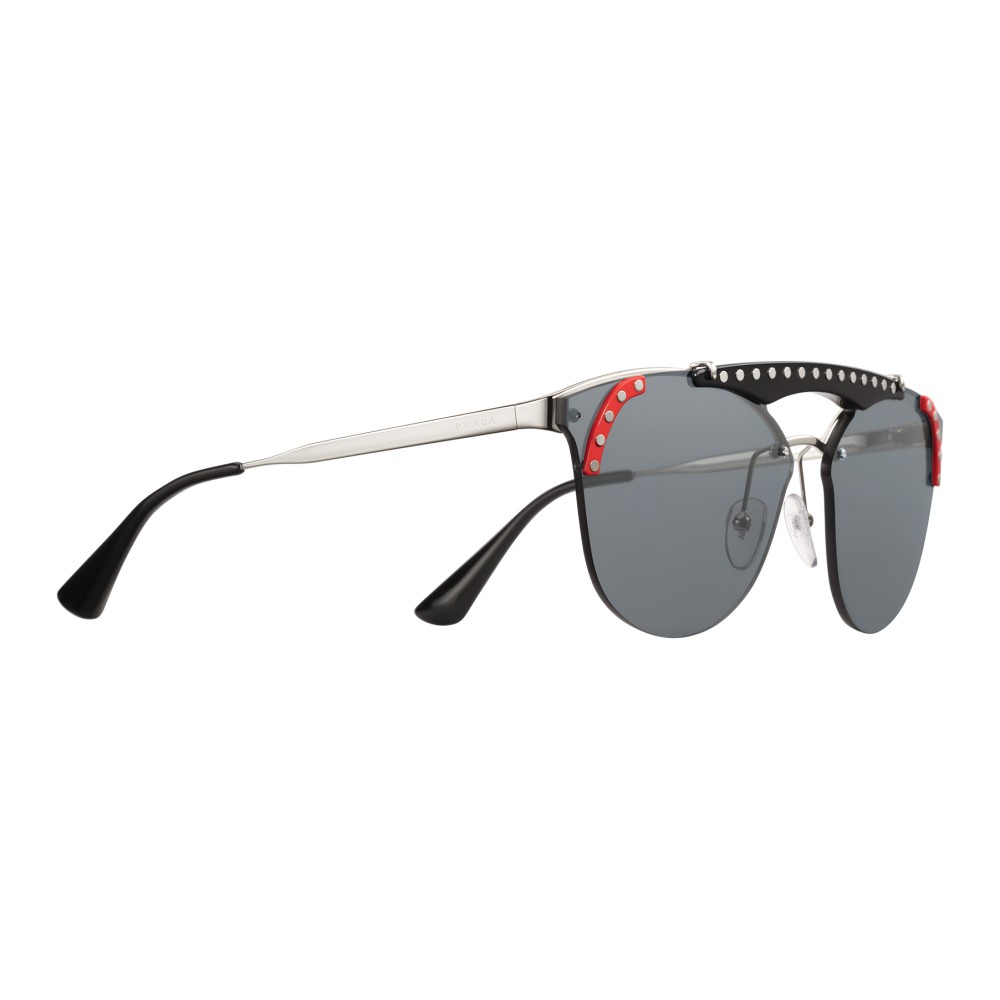 Prada - Prada Ornate - Steel and Fire Black Cat Eye Sunglasses